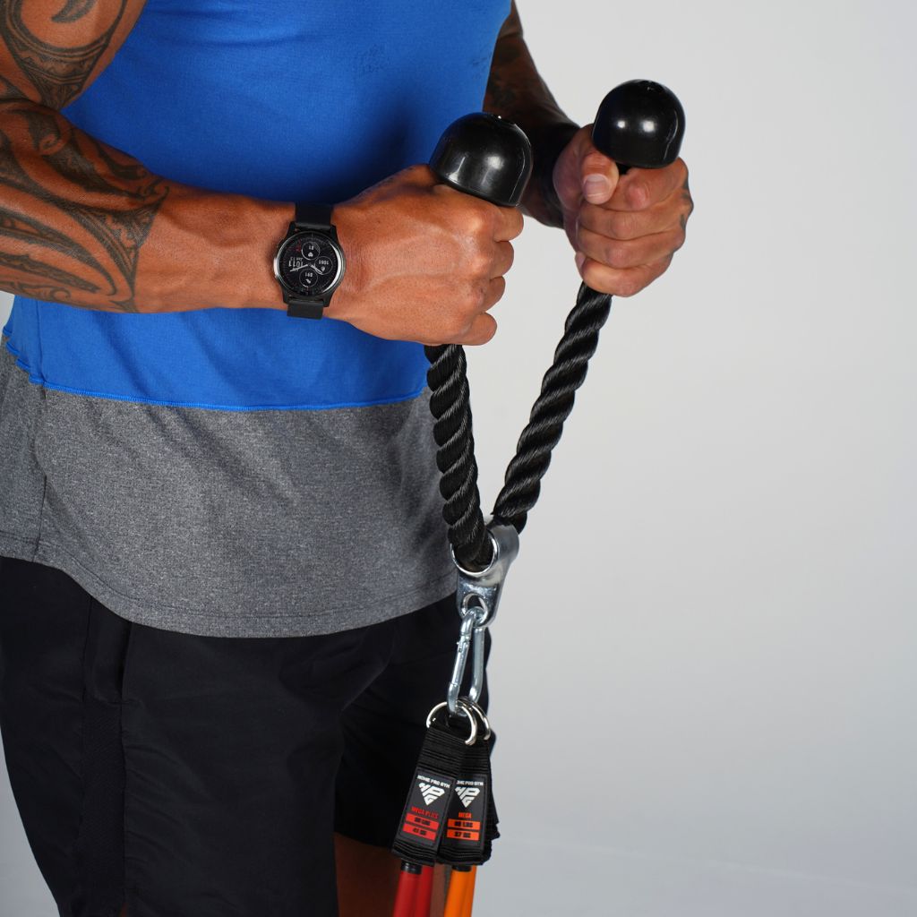 HomeProGym Widerstandsband-Set – Bis 204 Kg Stapelbar, Perfekt Für Zu Hause, Hotel Oder Gym