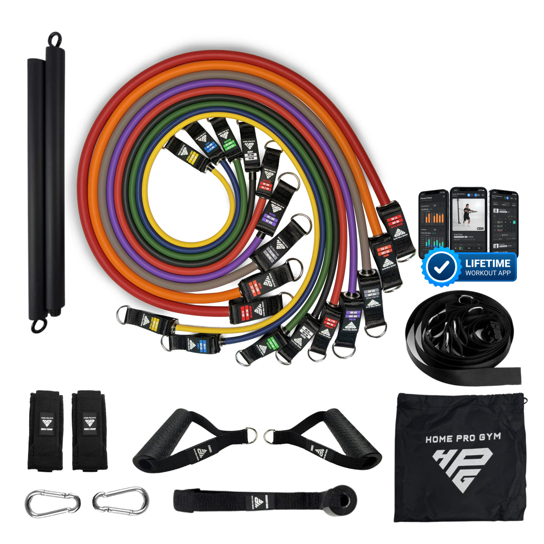 PowerTube Stackable 450lbs Band Set + Bar & Ultra Door Anchor