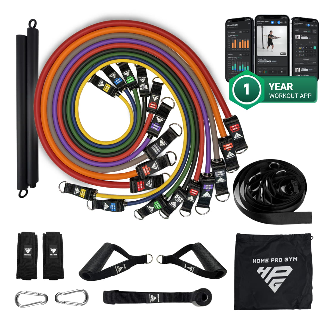 PowerTube Stackable 450lbs Band Set + Bar & Ultra Door Anchor