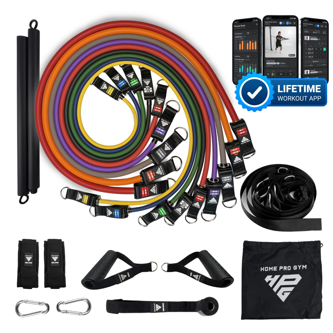 PowerTube Stackable 450lbs Band Set + Bar & Ultra Door Anchor