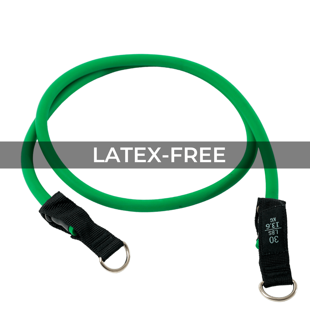 Latex-Free 30lb Green Stackable Resistance Band
