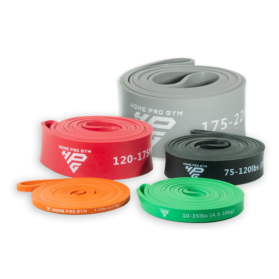 HomeProGym Widerstandsband-Set – Bis 204 Kg Stapelbar, Perfekt Für Zu Hause, Hotel Oder Gym