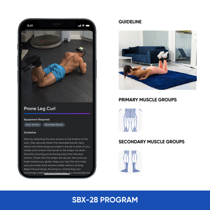 Supafit Workout App & SBX-28 Resistance Bands Program