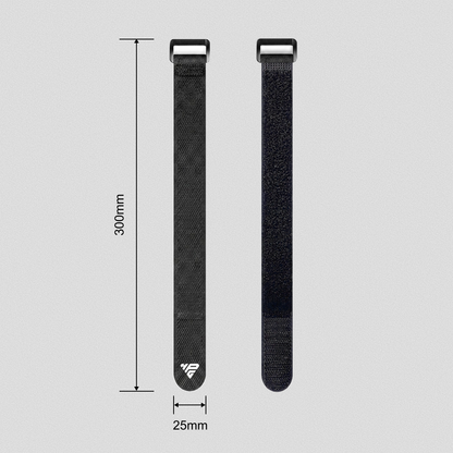 Clinch Band Storage Strap dimension drawing: 300 mm long, 25 mm wide.