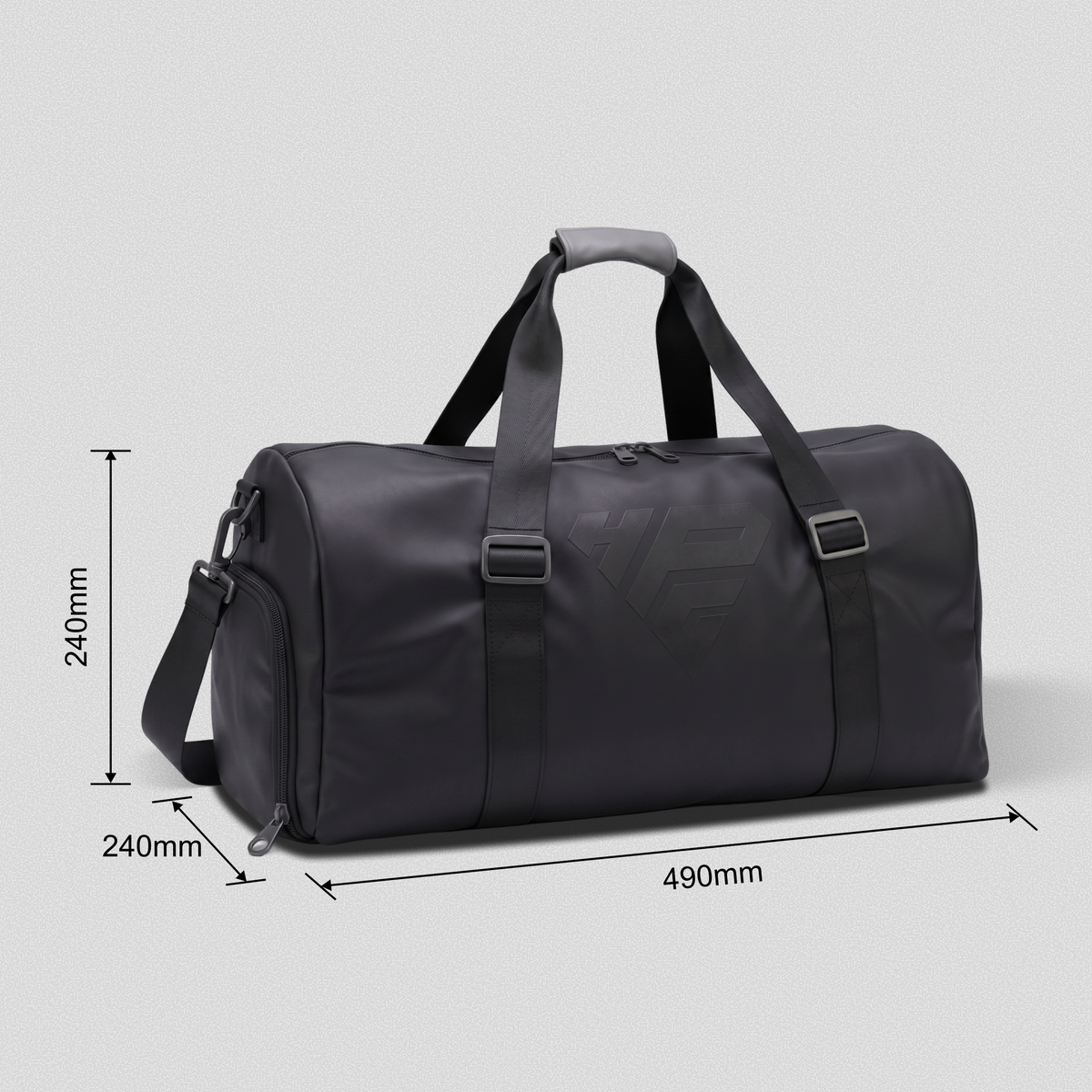 GymRoam 30L Duffle Bag dimension drawing: 490 mm long, 240 mm wide, 240 mm high.
