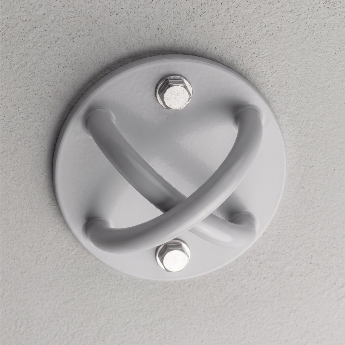 Roof Mount bolted to a ceiling, seen from below.