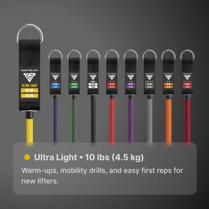 Ultra Light, 10 lbs (4.5 kg): warm-ups, mobility drills, and easy first reps for new lifters.