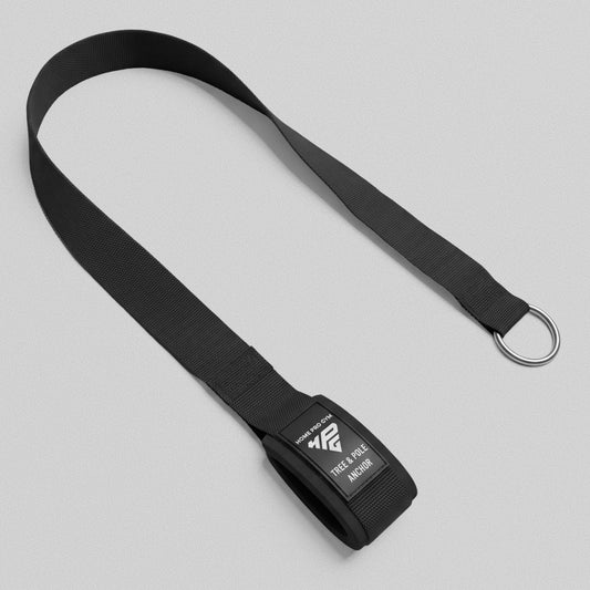 Tree & Pole Anchor laid out at an angle, showing the full strap length.