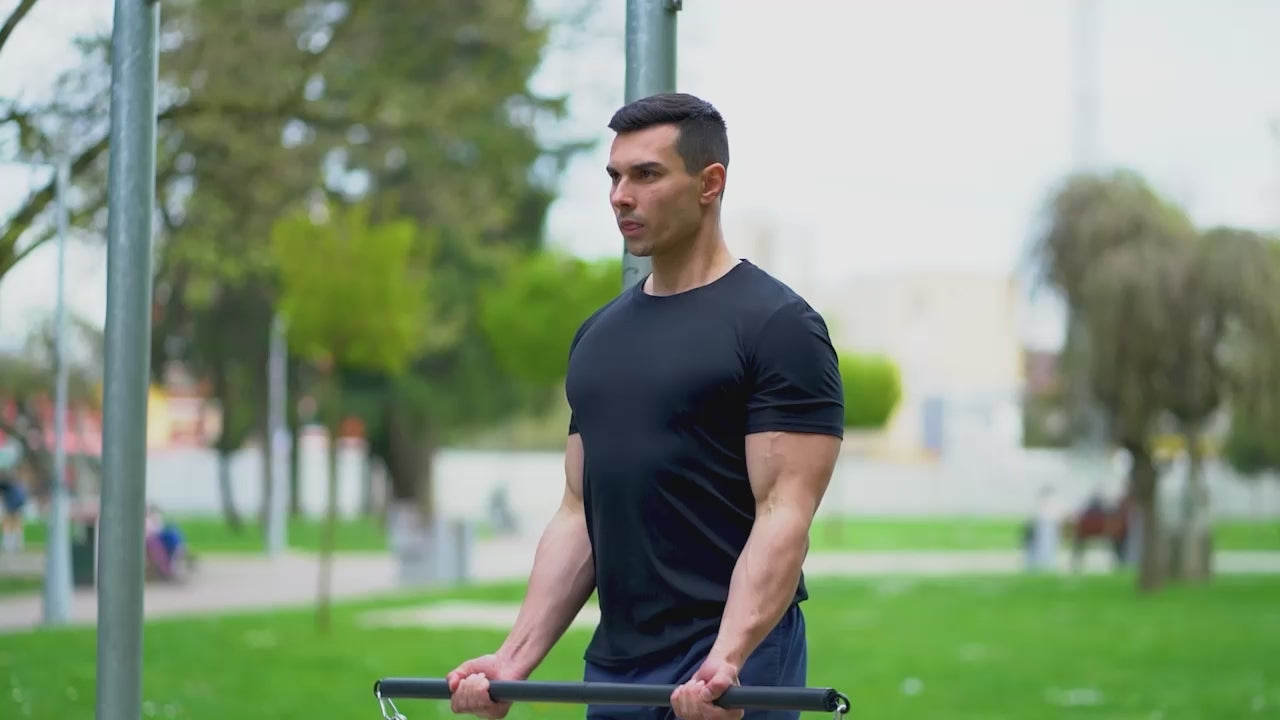 HomeProGym Widerstandsband-Set – Bis 204 Kg Stapelbar, Perfekt Für Zu Hause, Hotel Oder Gym