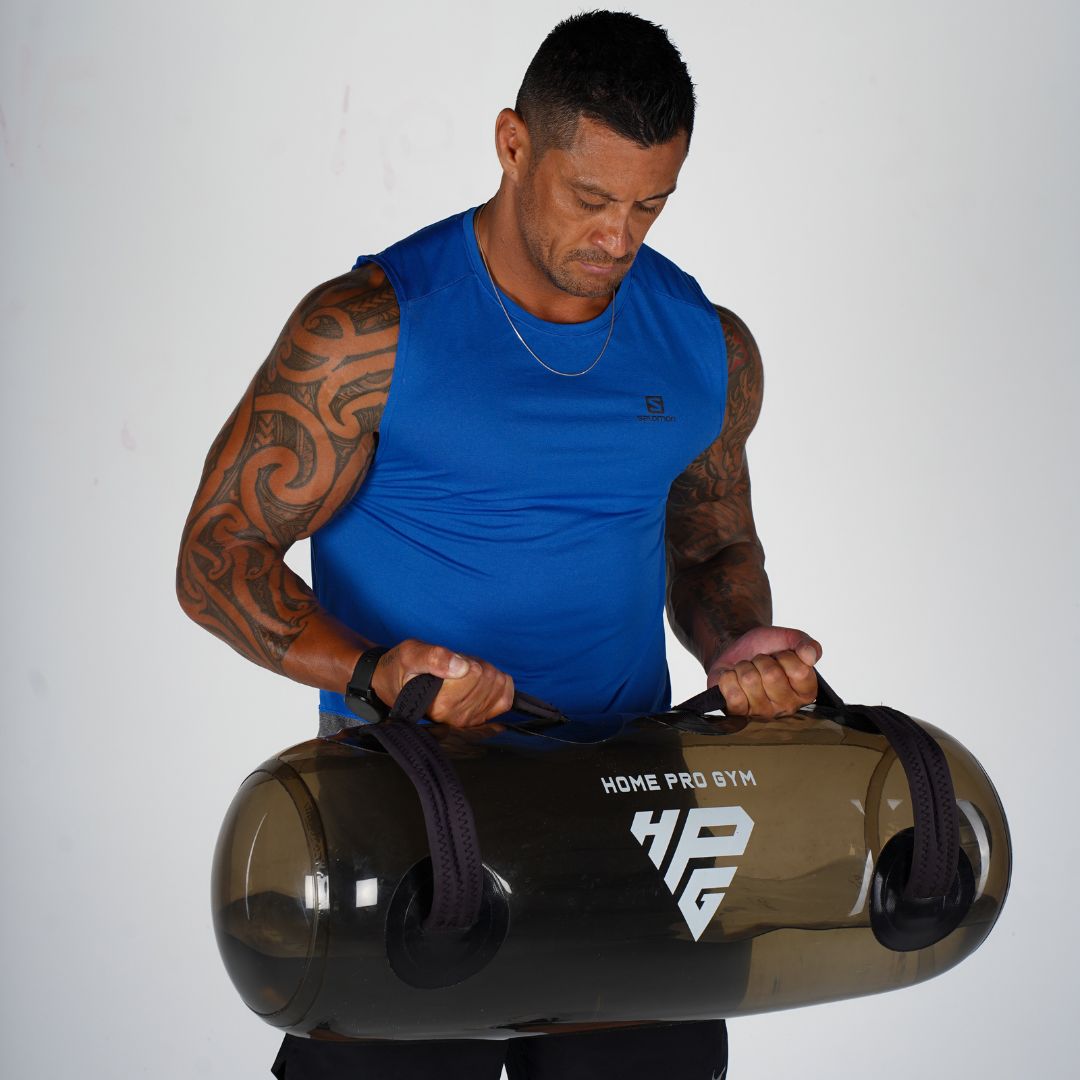 Training Biceps Using Aqua Power Bag