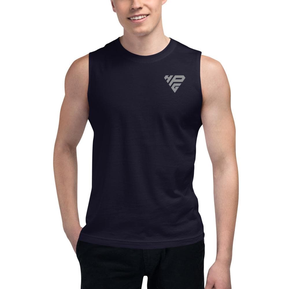 Elite Muscle Shirt In Navy Color