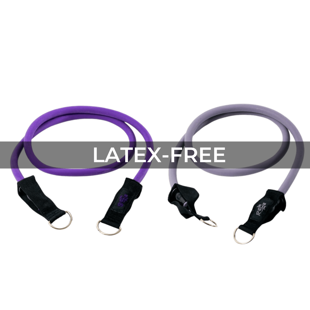 Latex-Free 130lb Stackable Resistance Band Set