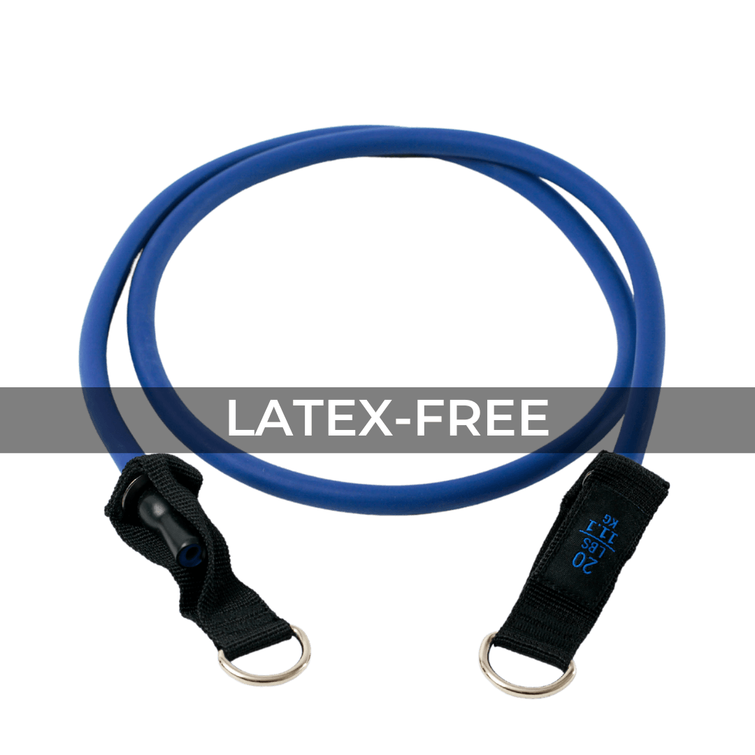 Latex-Free 20lb Blue Stackable Resistance Band