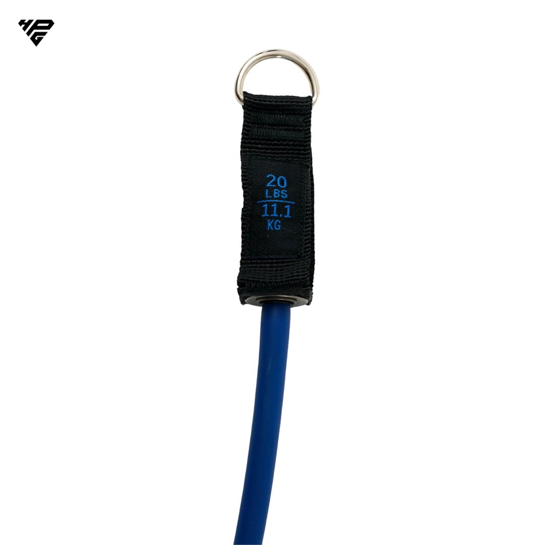 Latex-Free 20lb Blue Stackable Resistance Band - Top Pin