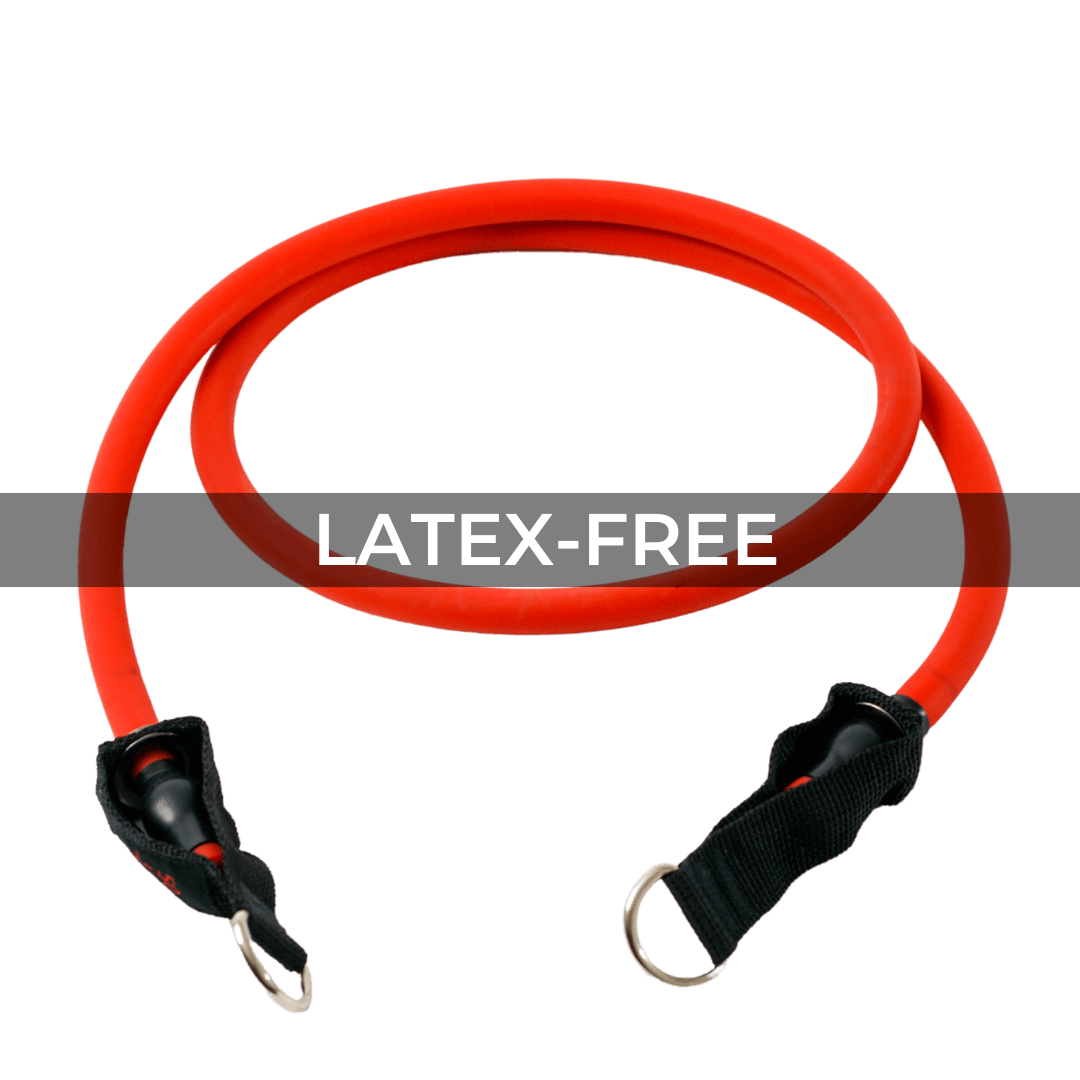 Latex-Free 50lb Red Stackable Resistance Band