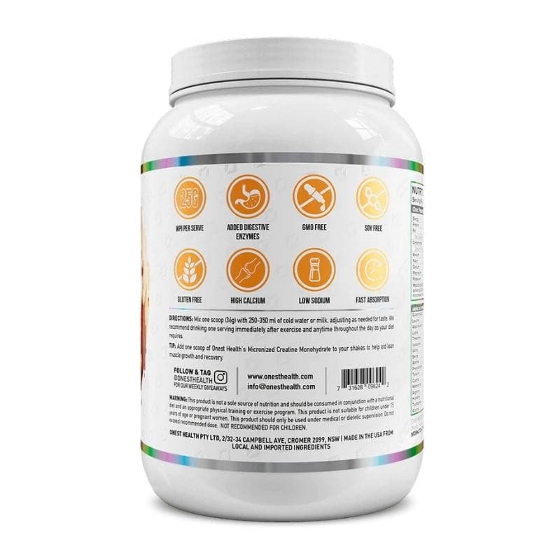 ONEST 100% Whey Protein Isolate - Ingredients