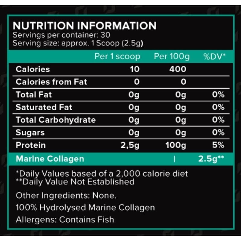 ONEST Collagen - Nutrition Information